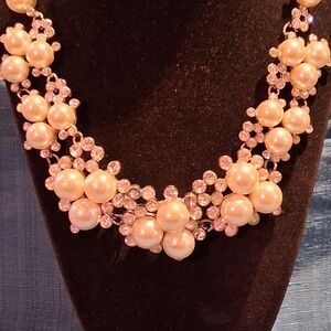 Elegant Pearl and Crystal Necklace